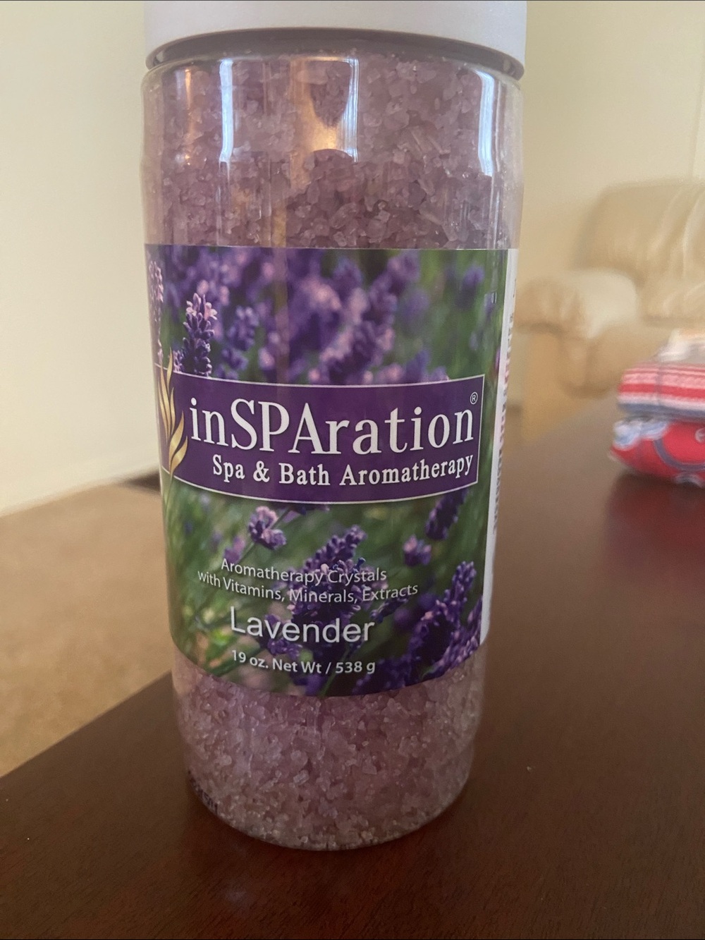 Lavender Aromatherapy Bath Crystals - Purple